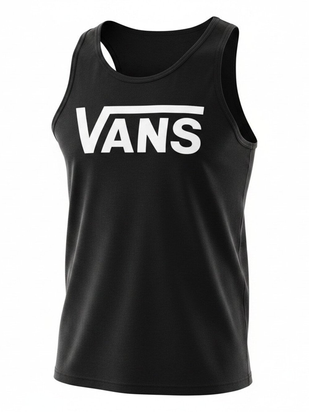 Men's Vans Classic Logo Sleeveless Tank Top - Black Size Medium
